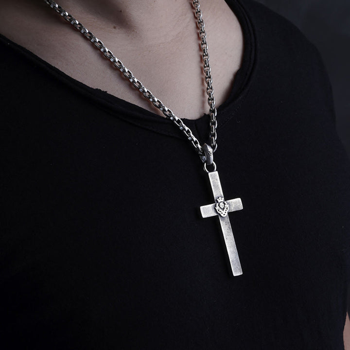 Christianartworkshop 925 Sterling Silver Classic & Minimalist Cross Necklace: A Subtle and Sacred Symbol of Faith - image 4