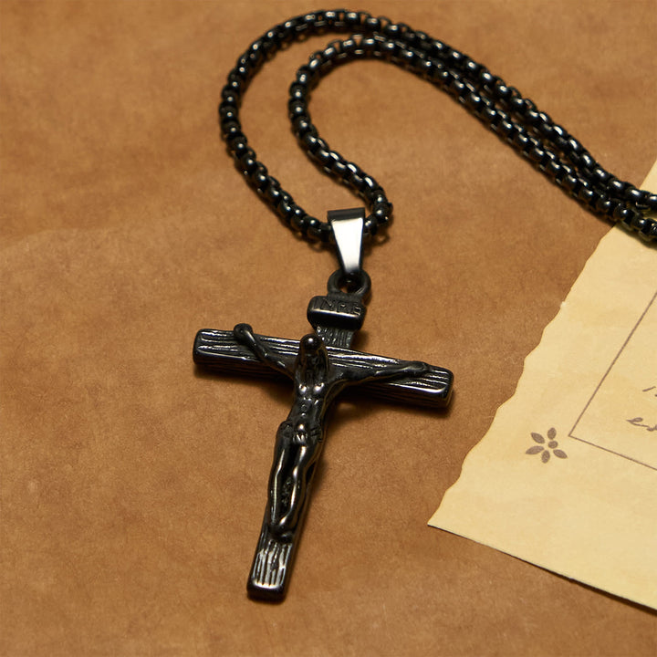 FREE Today: 3color Crucifix Pendant Necklace: Divine Amulet of Faith