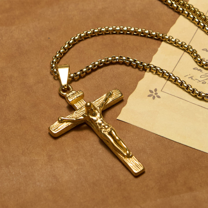 FREE Today: 3color Crucifix Pendant Necklace: Divine Amulet of Faith