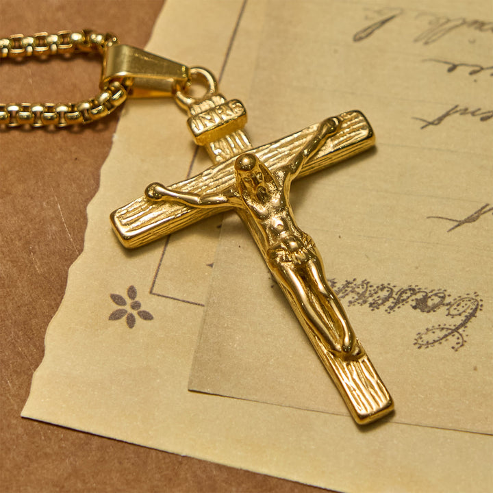 FREE Today: 3color Crucifix Pendant Necklace: Divine Amulet of Faith