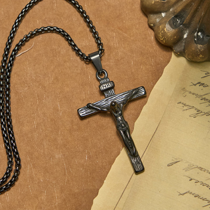 FREE Today: 3color Crucifix Pendant Necklace: Divine Amulet of Faith