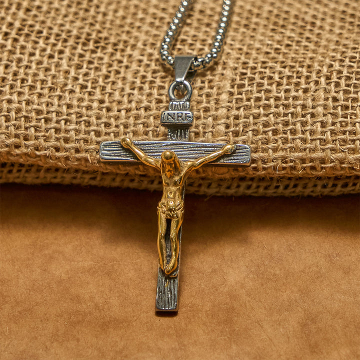 FREE Today: 3color Crucifix Pendant Necklace: Divine Amulet of Faith