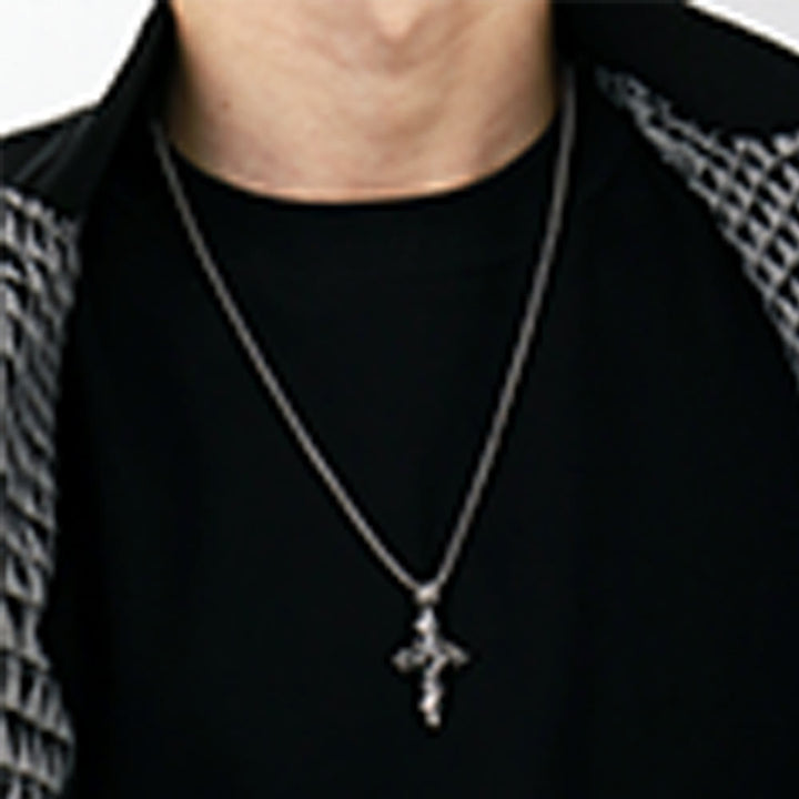 Christianartworkshop 925 Sterling Silver Vintage & Minimalist Cross Necklace: A Timeless Symbol of Spiritual Devotion