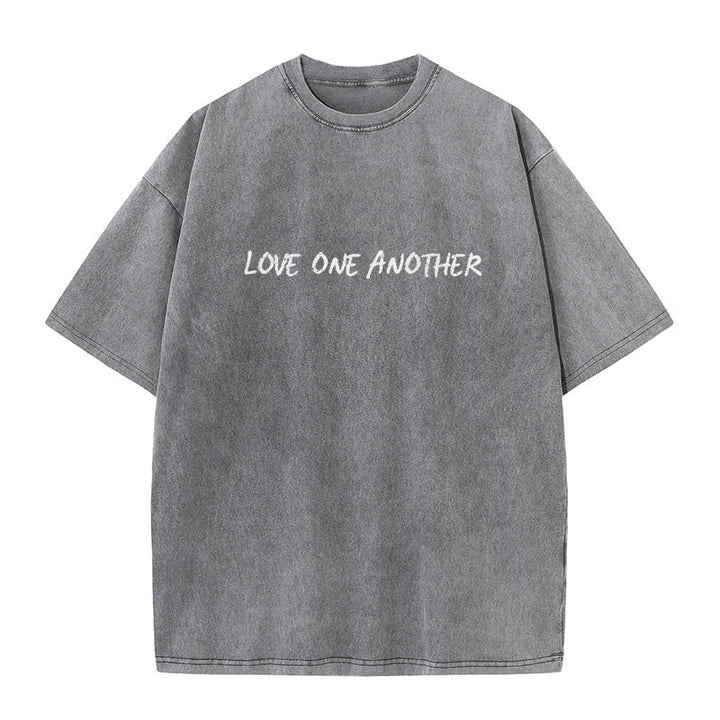 Christianartworkshop Love One Another Unisex Washed T-Shirt