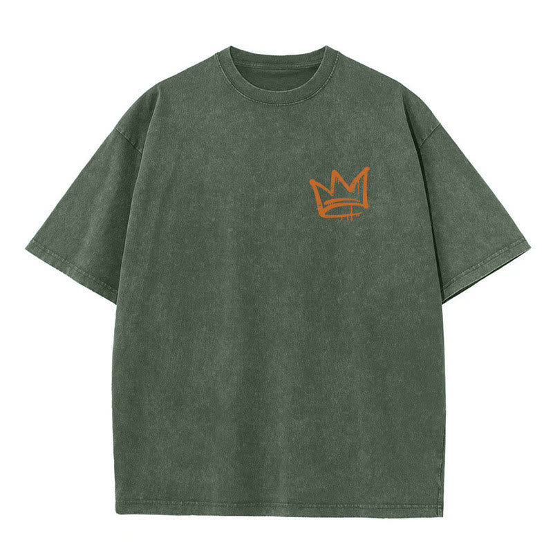 Christianartworkshop Seek First The Kingdom Christian Unisex Washed T-Shirt - image 8