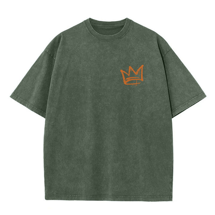 Christianartworkshop Seek First The Kingdom Christian Unisex Washed T-Shirt - image 8