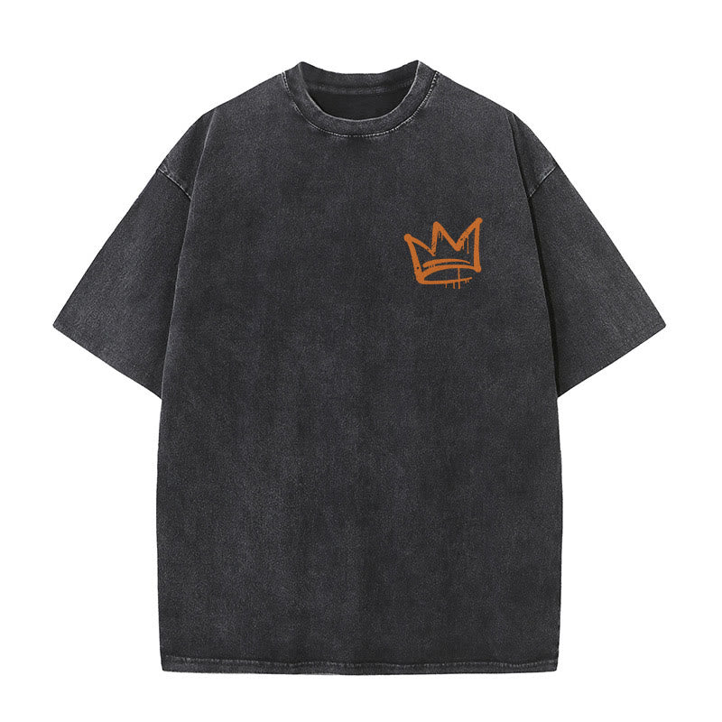 Christianartworkshop Seek First The Kingdom Christian Unisex Washed T-Shirt - image 2