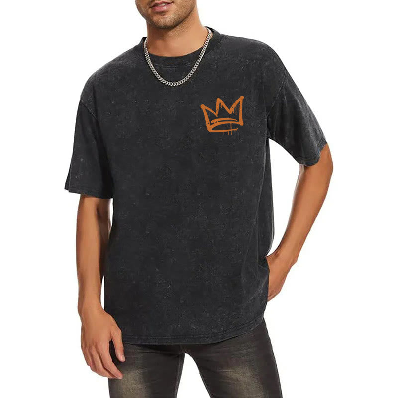 Christianartworkshop Seek First The Kingdom Christian Unisex Washed T-Shirt - image 20