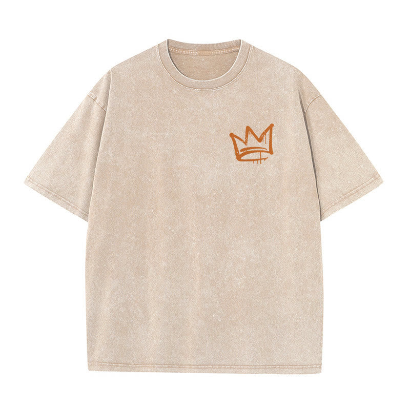 Christianartworkshop Seek First The Kingdom Christian Unisex Washed T-Shirt - image 14