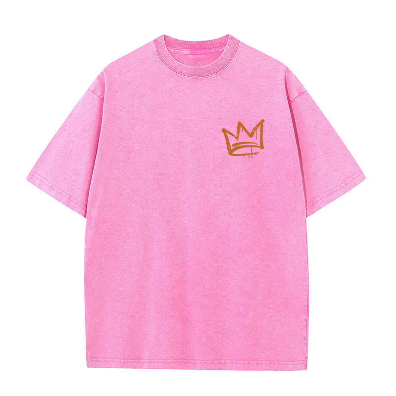 Christianartworkshop Seek First The Kingdom Christian Unisex Washed T-Shirt - image 12
