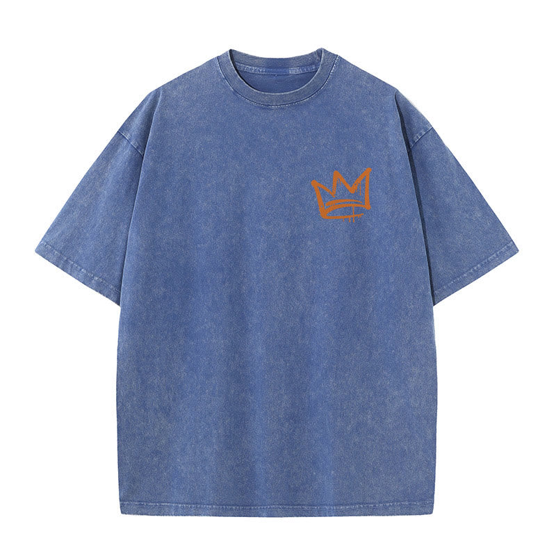 Christianartworkshop Seek First The Kingdom Christian Unisex Washed T-Shirt - image 4