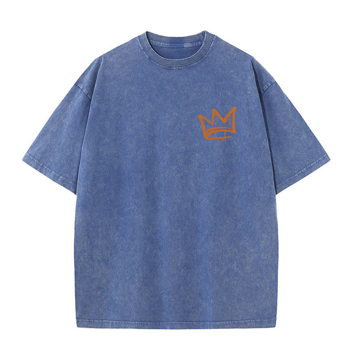 Christianartworkshop Seek First The Kingdom Christian Unisex Washed T-Shirt - image 4