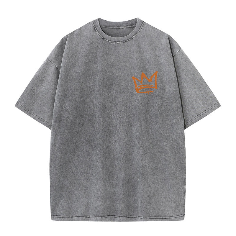 Christianartworkshop Seek First The Kingdom Christian Unisex Washed T-Shirt - image 6