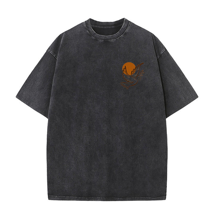 Christianartworkshop Spirit of the Lord and Freedom Unisex Washed T-Shirt - image 19