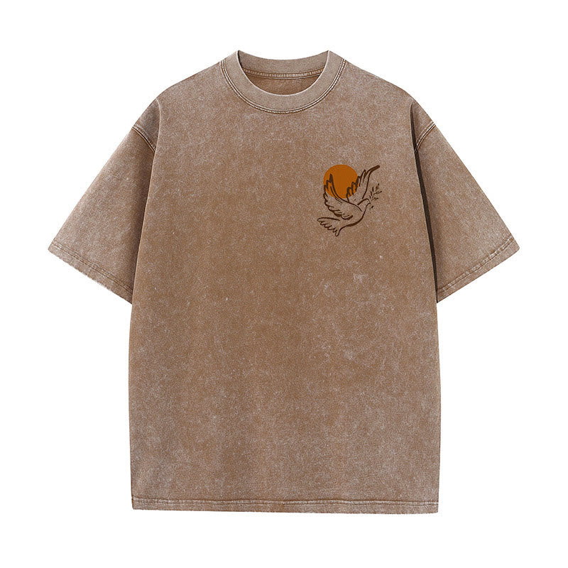 Christianartworkshop Spirit of the Lord and Freedom Unisex Washed T-Shirt - image 17