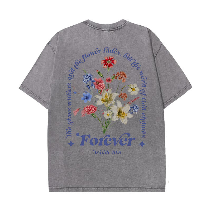 Christianartworkshop Eternal Word of God Unisex Washed T-Shirt