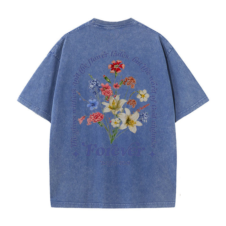 Christianartworkshop Eternal Word of God Unisex Washed T-Shirt
