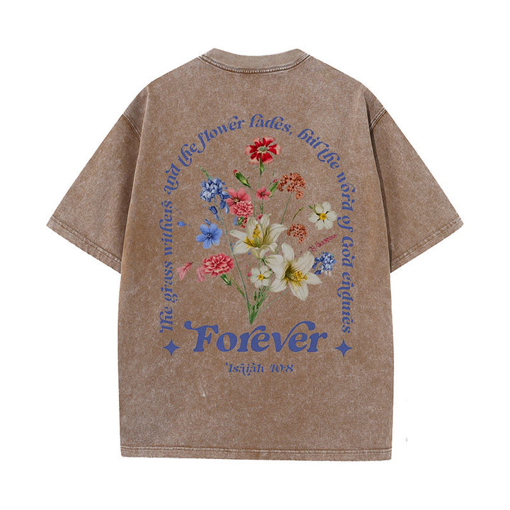 Christianartworkshop Eternal Word of God Unisex Washed T-Shirt
