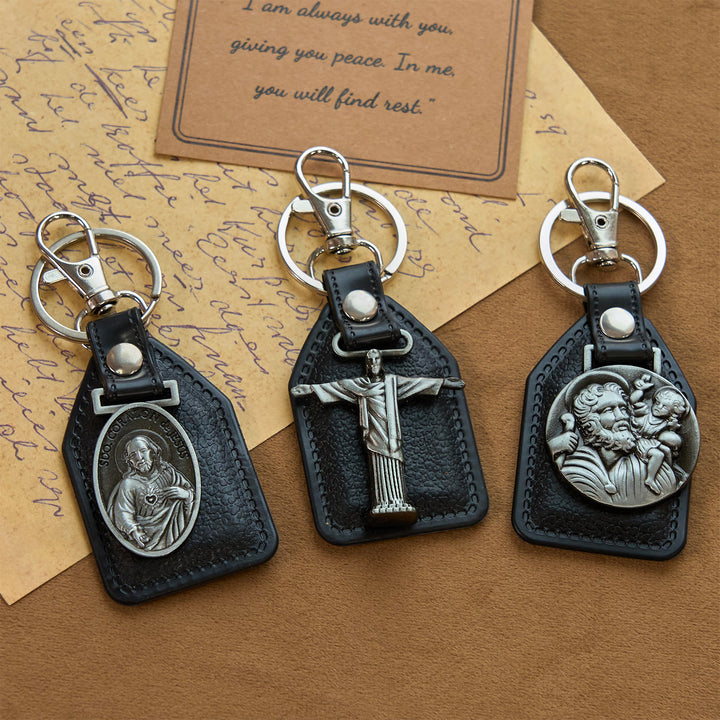 Christianartworkshop 12 Patterns Christian-Inspired Keychains Pendants: Faith on the Go