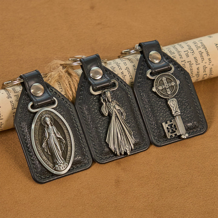 Christianartworkshop 12 Patterns Christian-Inspired Keychains Pendants: Faith on the Go