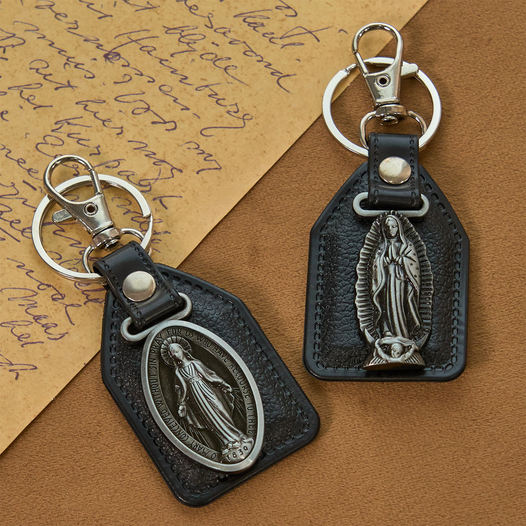 Christianartworkshop 12 Patterns Christian-Inspired Keychains Pendants: Faith on the Go