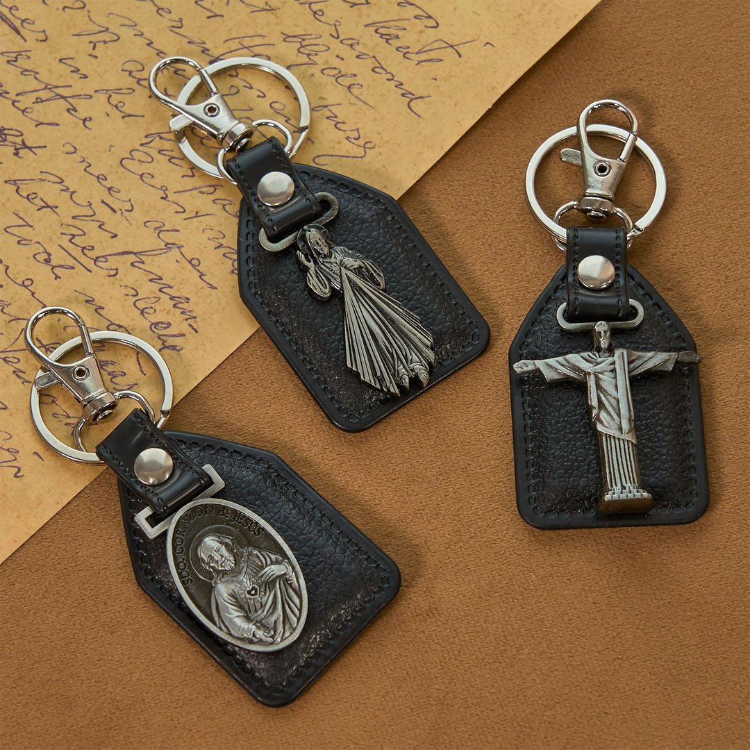 Christianartworkshop 12 Patterns Christian-Inspired Keychains Pendants: Faith on the Go