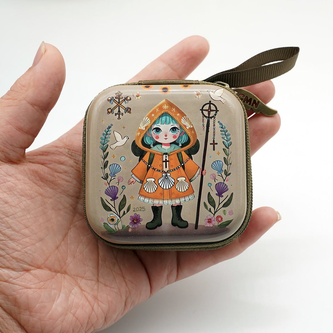 Christianartworkshop 9 Patterns Cartoon Style Square Rosary Cases: A Beautiful Blend of Faith and Function - image 7