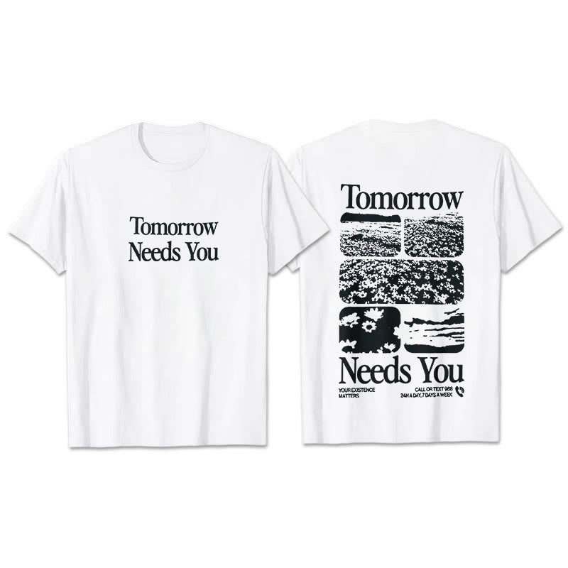 Christianartworkshop Tomorrow Needs You T-Shirt - White - 2XL - image 7