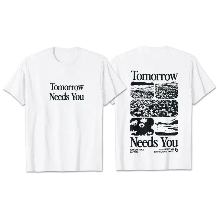 Christianartworkshop Tomorrow Needs You T-Shirt - White - 2XL - image 7
