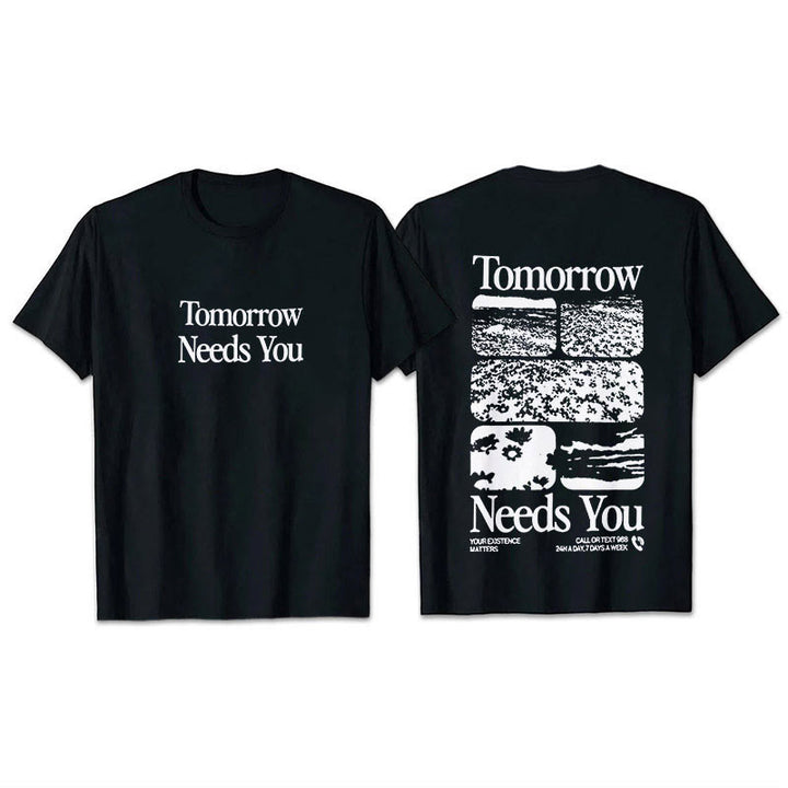 Christianartworkshop Tomorrow Needs You T-Shirt - Black - 2XL - image 1
