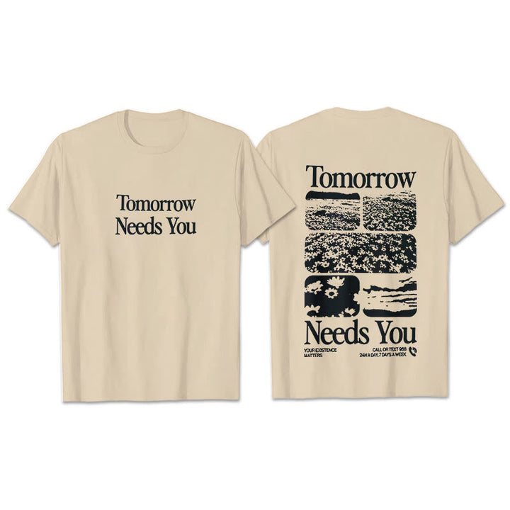 Christianartworkshop Tomorrow Needs You T-Shirt - Beige - 2XL - image 2
