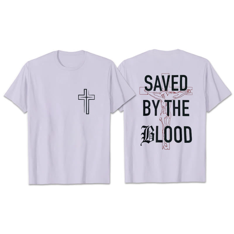 Christianartworkshop Saved By The Lord Cotton T-Shirt - Purple - 2XL - image 25