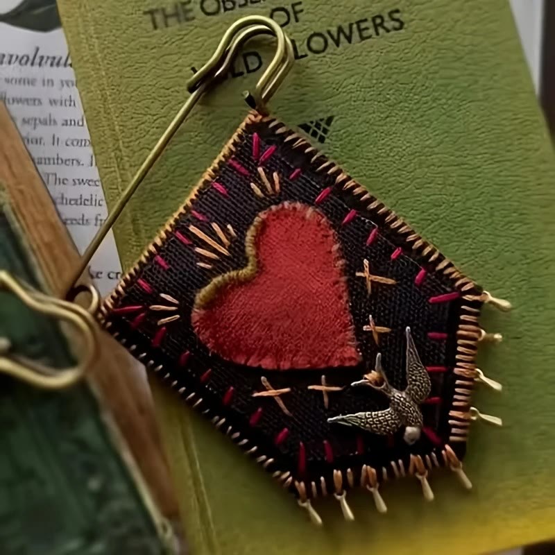 FREE Today: Hand-Embroidered Hope Protection Pocket Brooch