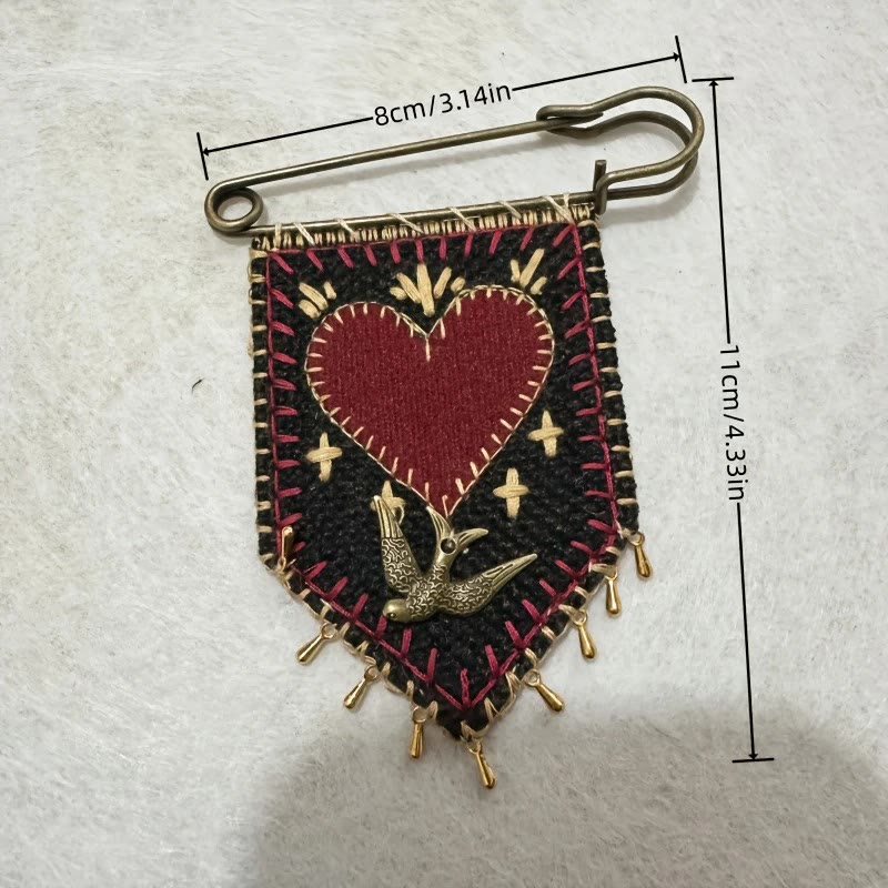 FREE Today: Hand-Embroidered Hope Protection Pocket Brooch