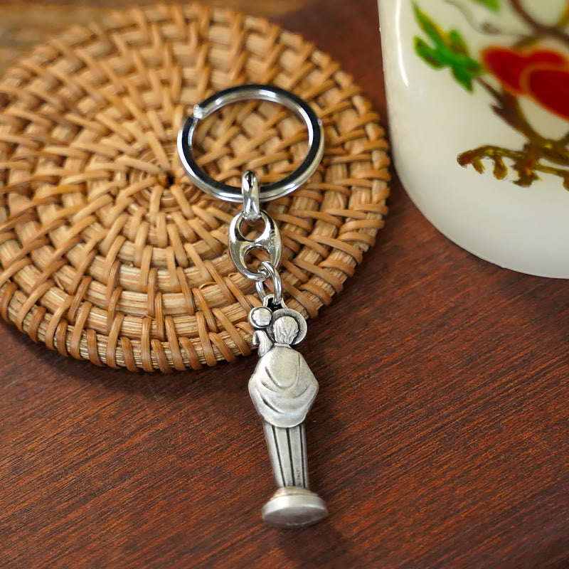 Christianartworkshop Retro Style Polished St. Christopher Keychain: Token of the Traveler's Saint's Protection - image 7