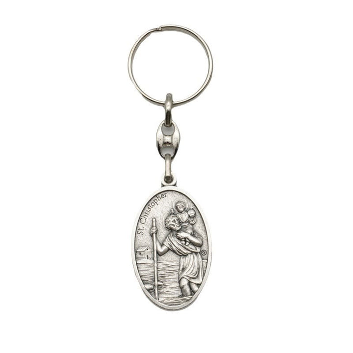 Christianartworkshop Artistic Metal Crafted St. Christopher Keychain: Heirloom of Traveler's Blessings - image 6