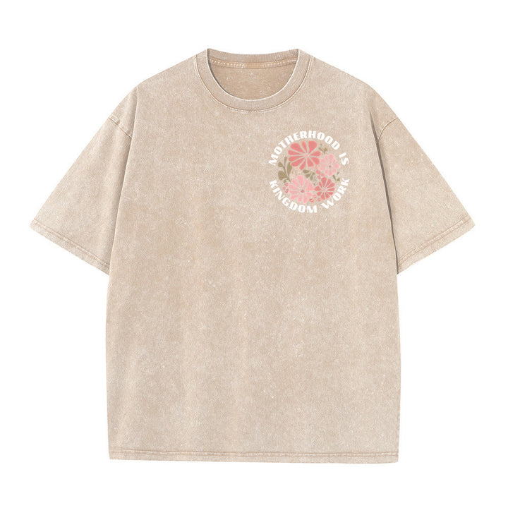 Christianartworkshop King Of Glory Unisex Washed T-Shirt - image 2