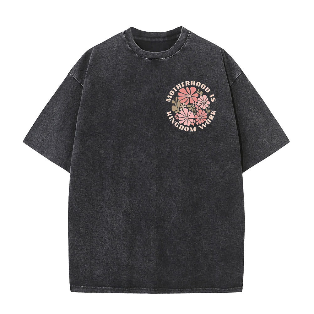 Christianartworkshop King Of Glory Unisex Washed T-Shirt - image 7