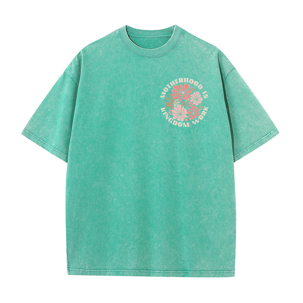 Christianartworkshop King Of Glory Unisex Washed T-Shirt - image 21