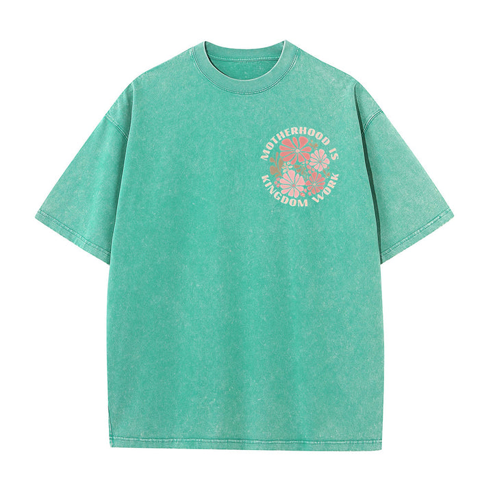 Christianartworkshop King Of Glory Unisex Washed T-Shirt - image 21