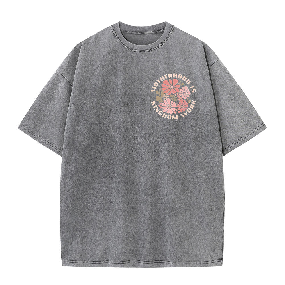 Christianartworkshop King Of Glory Unisex Washed T-Shirt - image 13
