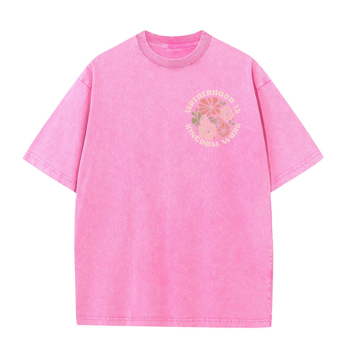 Christianartworkshop King Of Glory Unisex Washed T-Shirt - image 17