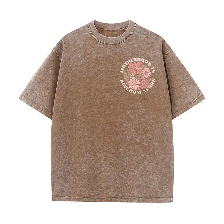 Christianartworkshop King Of Glory Unisex Washed T-Shirt - image 15