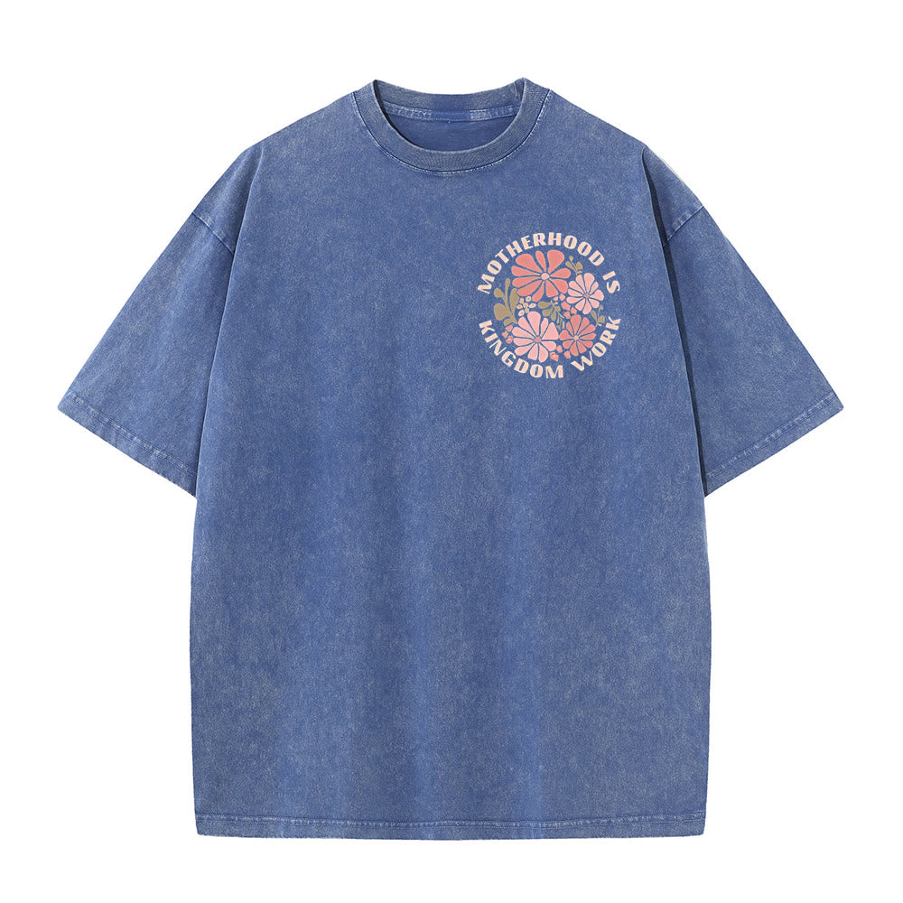 Christianartworkshop King Of Glory Unisex Washed T-Shirt - image 19