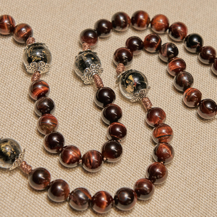 Christianartworkshop PRAYERFUL FAITH: Handmade Wooden Beads Rosary & Necklace 2-in-1 with Gift Card - image 10