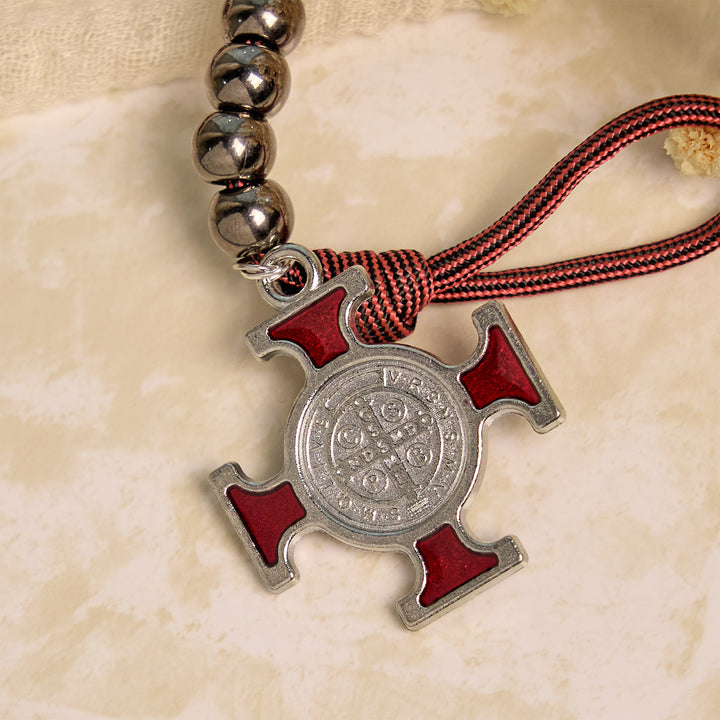 FREE Today: All-Place Portable Paracord Pocket Rosary with Crucifix & St. Benedict: Faith for Every Spot