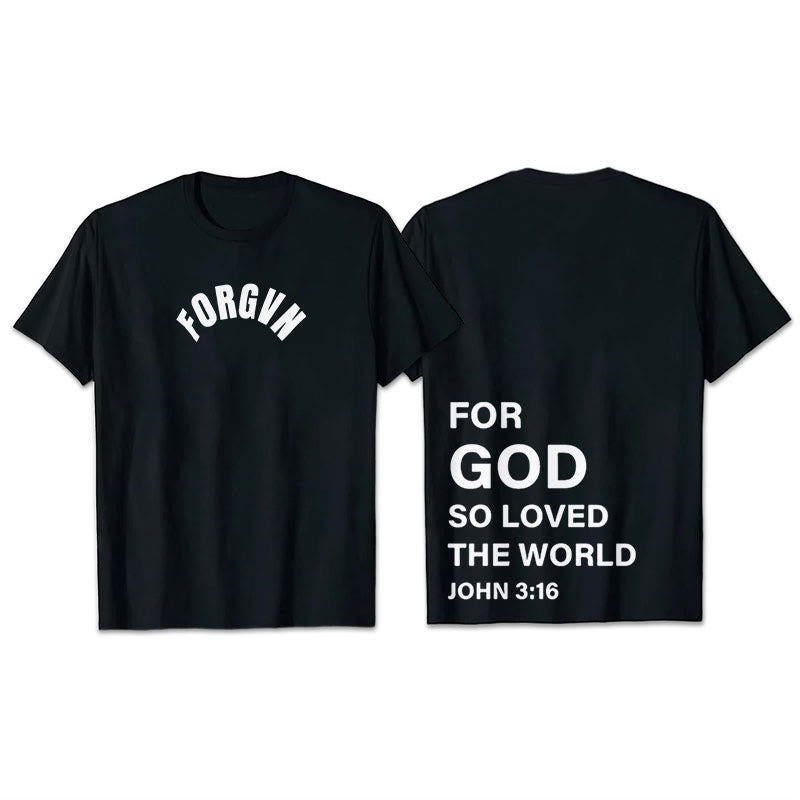 Christianartworkshop Forgvn T- Shirt - Black - 2XL - image 7
