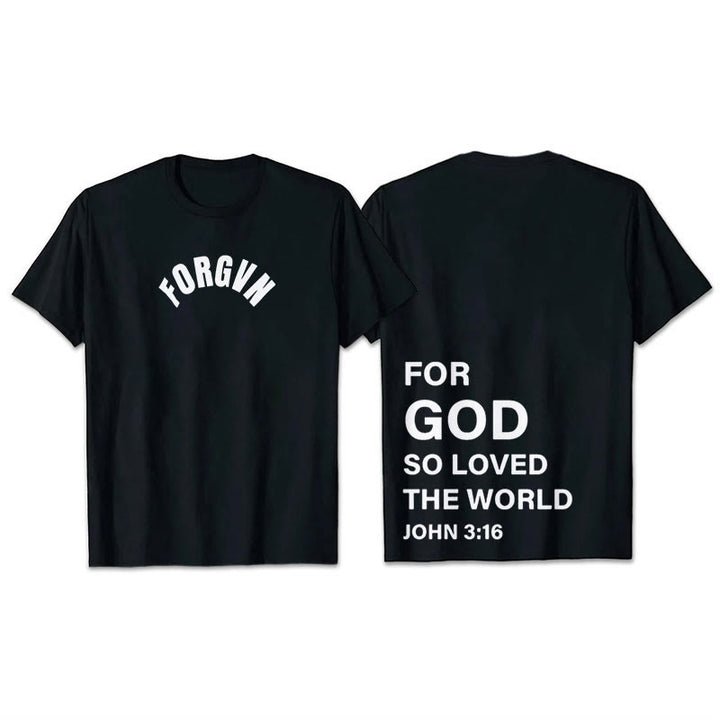 Christianartworkshop Forgvn T- Shirt - Black - 2XL - image 7