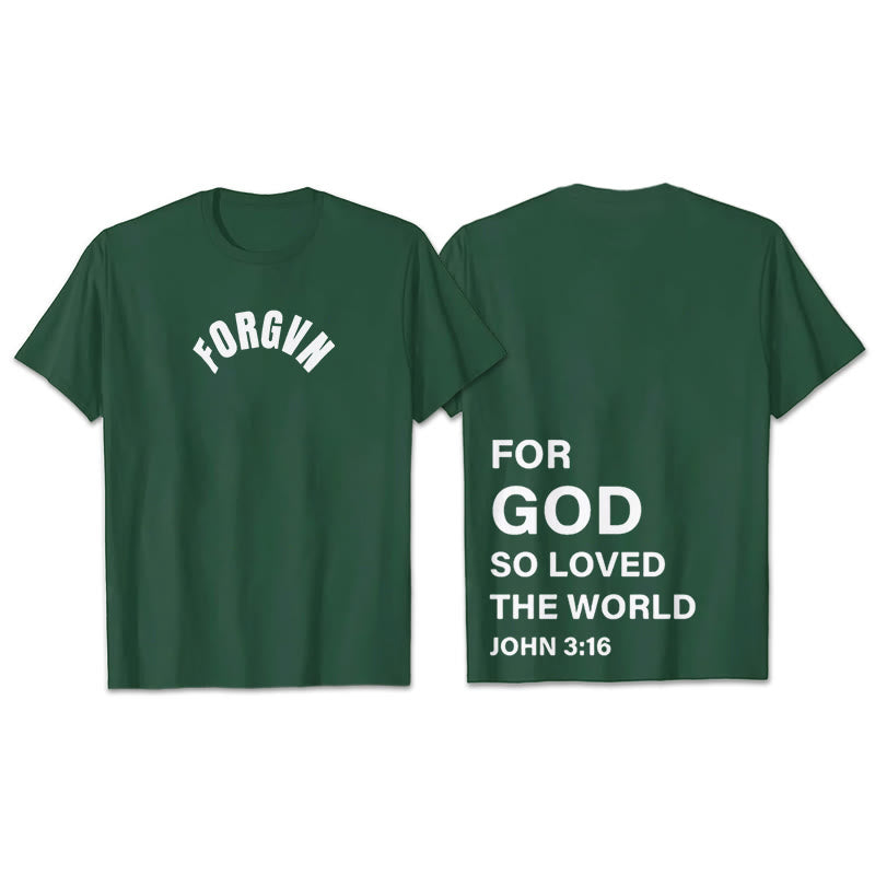 Christianartworkshop Forgvn T- Shirt - Dark Green - 2XL - image 30