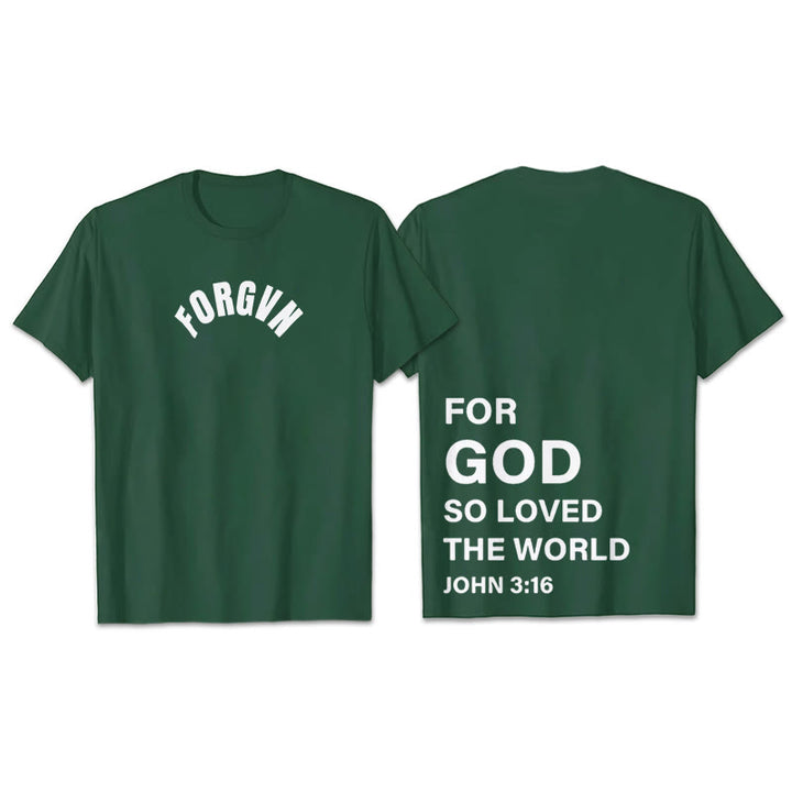 Christianartworkshop Forgvn T- Shirt - Dark Green - 2XL - image 30